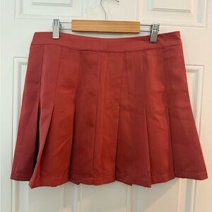 Pink Pleated Skirt